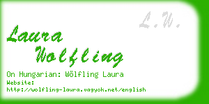 laura wolfling business card